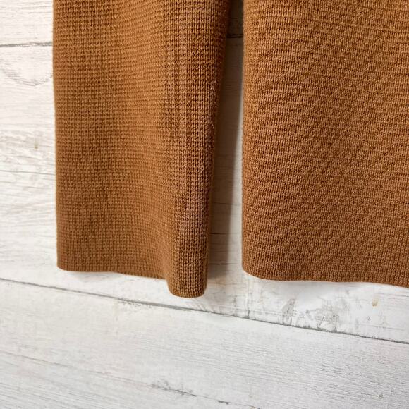 Eileen Fisher Cardigan Womens Size Medium Camel Brown Cotton Blend Sweater - Picture 5 of 14